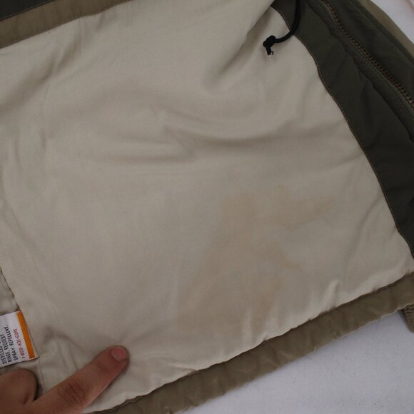 LL bean Jacket Men XLT Parka Khaki Gore-Tex Full Zip hooded insulated chore coat - Picture 13 of 16